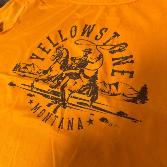 Yellowstone Montana Graphic Crop Top Ruby & Lace Western Tee - Picture 2 of 6
